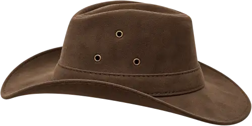 Chapéu Country de Camurça Marrom – Modelo Cowboy