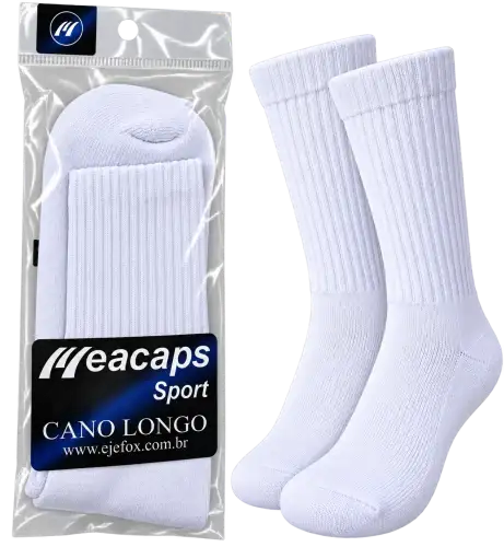 Meia Esportiva Cano Longo Eacaps Sport – Confortável para Atividades Físicas