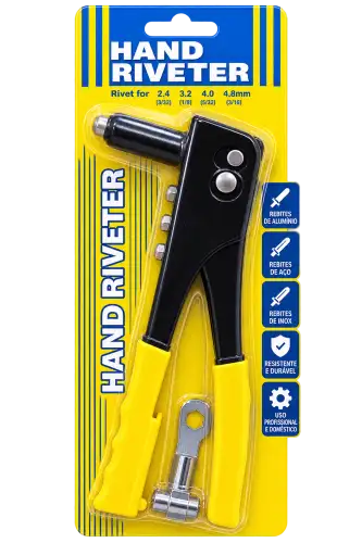 Rebitador Manual Hand Riveter – Alicate para Rebites de 2,4 a 4,8 mm