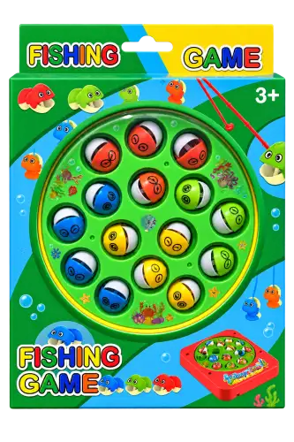 Jogo de Pesca Infantil Fishing Game – Brinquedo com Peixinhos e Varinhas