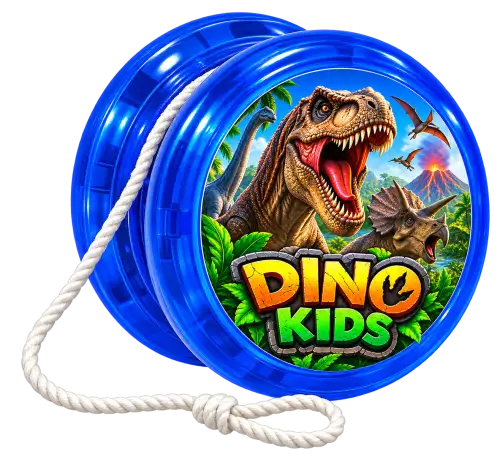 Ioiô Infantil Dino Kids Azul com Cordinha