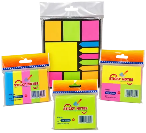 Blocos de Notas Adesivas Sticky Notes