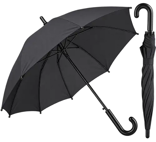 Guarda-Chuva Adulto com Cabo Curvado – Cores e Modelos Sortidos