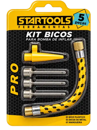 Kit de Bicos para Bomba de Inflar Startools – 5 Peças