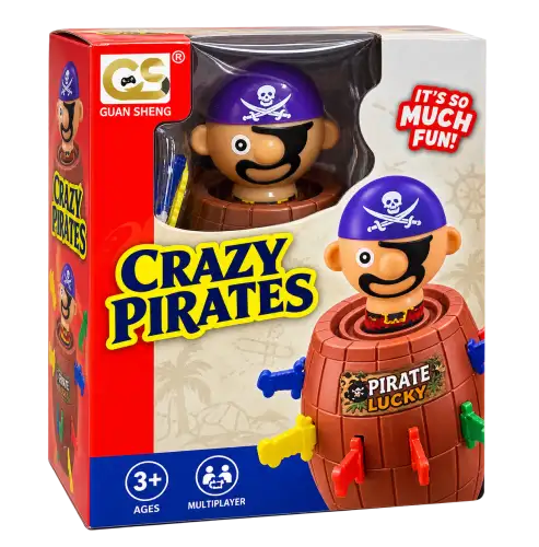Jogo Crazy Pirates – Brinquedo de Habilidade e Diversão