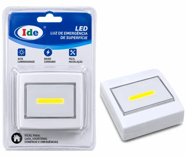 Luz de Emergência LED de Superfície – Alta Luminosidade e Baixo Consumo