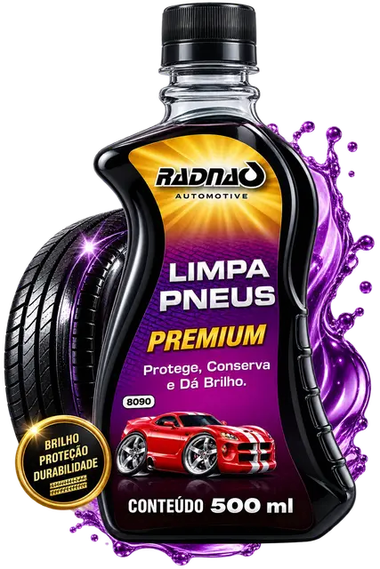 Limpa Pneus Radnaq Premium 500ml – Protege, Conserva e Dá Brilho